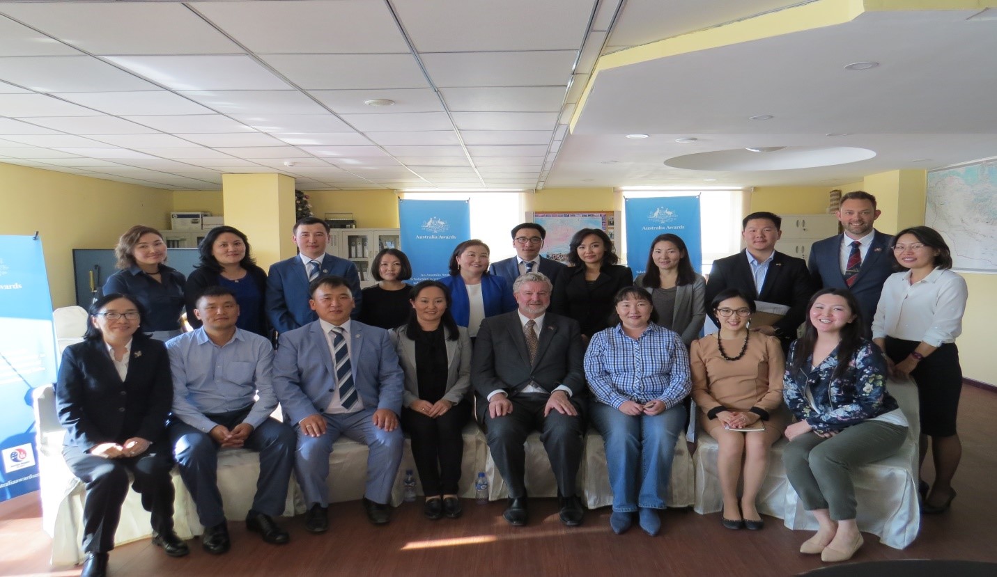 Thirteen graduates who completed their Master's degree at Australian Universities in 2017 1st Semester attended a Welcome Back event in September 2017 together with their employers’ representatives from Mongolian University of Science and Technology and MCS International private company.